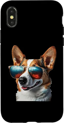 Vista 5 de iPhone 16 Pembroke Welsh Corgi with Sunglasses Case