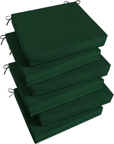 Vista 69 de Basic Beyond Juego de 4 cojines para sillas de exterior, cojines de exterior para muebles de patio, cojines resistentes al agua para sillas de patio