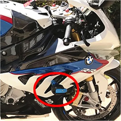 Vista 3 de para BMW S1000RR 2008-2021 Marco deslizante carenado protector anti choque Pad protección caída Negro