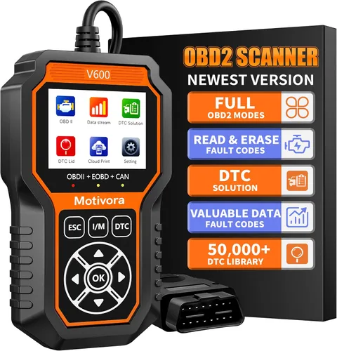 Vista 2 de Escáner OBD2 Herramienta de escaneo de diagnóstico con solución, lector de códigos de automóvil, herramientas de reinicio de comprobación, luz