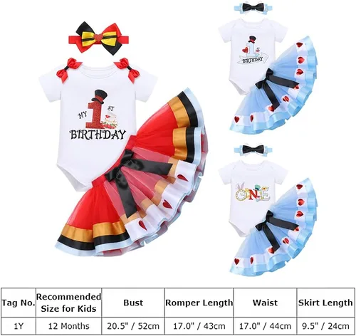 Vista 7 de ODASDO Conjunto de 3 piezas con temática de animla para bebé niña