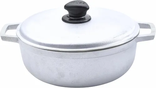 Vista 15 de IMUSA Caldero - Olla con tapa de aluminio de 2 cuartos de galón, aluminio fundido, perfecta para servir grupos pequeños, asas remachadas, fabricada