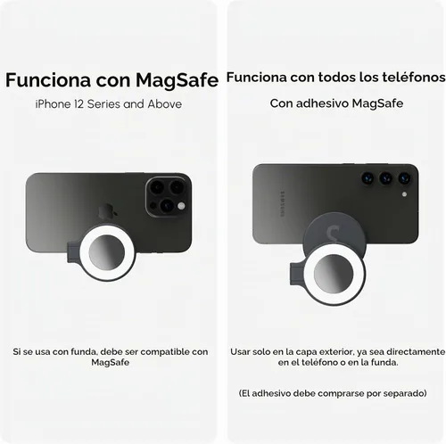 Vista 9 de ShiftCam SnapStand Max - Palo magnético para selfie y trípode - Compacto, plegable y extensible con cabeza inclinable y control remoto magnético