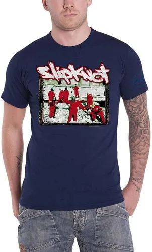 Vista 5 de Slipknot Camiseta ajustada para hombre 20th Anniversary Tattered & Torn (Back Print) Negro