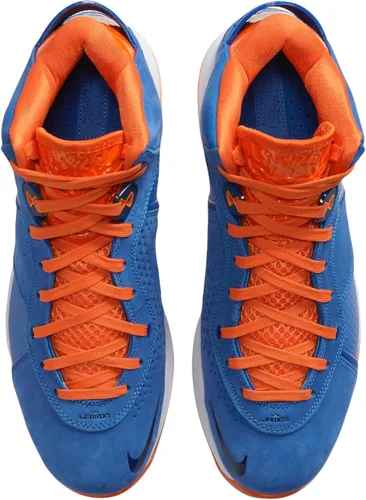 Vista 4 de Nike Lebron VIII QS Varsity RoyalWhiteOrange Blaze 9.5, para mujer, talla 11 M