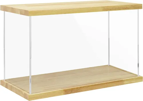 Vista 29 de Vitrina de acrílico transparente para trofeos, coleccionables, caja de exhibición de cubo de montaje, soporte de protección a prueba de polvo