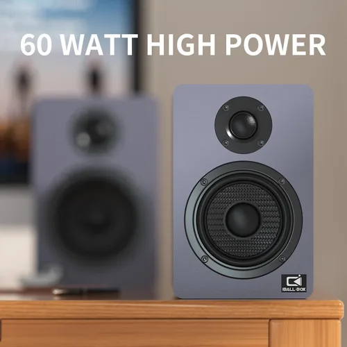 Vista 8 de Altavoces de computadora de 60 W para PC de escritorio, DSP, Bluetooth 5.3, óptica de 24 bits, USB-C, AUX, tweeter de cúpula de seda, controlador
