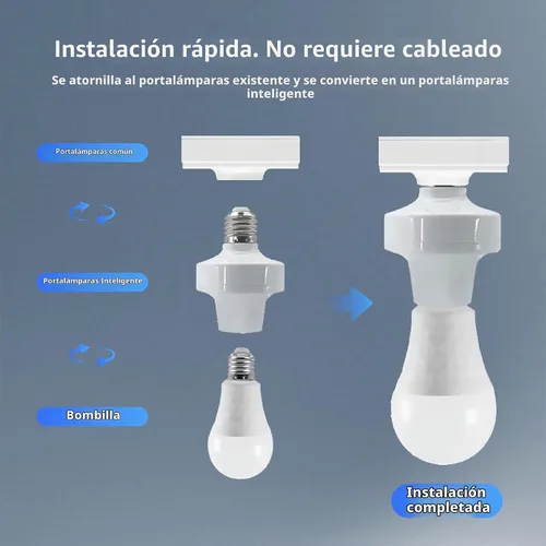 Vista 3 de Adaptador de enchufe de luz, control remoto de protocolo Zigbee,Adaptador de bombilla E26/E27, control remoto de aplicación, adaptador de corriente