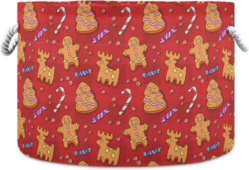 Vista 12 de Cesta de almacenamiento grande plegable bolsa de ropa redonda plegable de tela para la ropa sucia cesta plegable cubo de lavado abstracto moderno