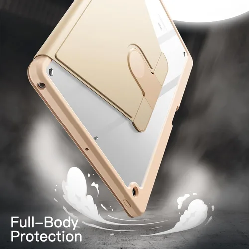 Vista 4 de JETech Funda giratoria para iPad 9/8/7 (10.2 pulgadas, modelo 2021/2020/2019, 9ª/8ª/7ª generación) con soporte para lápiz, rotación de 360 grados