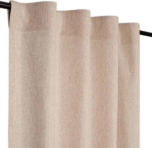 Vista 5 de HOMIDATE Paneles de Cortinas de Lino de Linaza de 63 Pulgadas - Juego Natural de 2, Cortinas Ligeras para Ventanas, Cortinas de Lino de Algodón