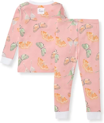 Vista 2 de Burt's Bees Baby - Pijama para bebé niña, con camiseta y pantalón, conjunto de 2 piezas, 100% algodón orgánico