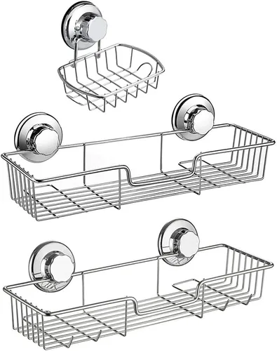 Vista 3 de SANNO Escurridor de platos expandible sobre el fregadero, ventosas, soporte para jabonera