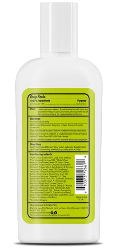 Vista 2 de SPF30 Protector solar natural de amplio espectro, protector solar mineral calmante e hidratante, vegano, bloqueador solar sin parabenos, protector