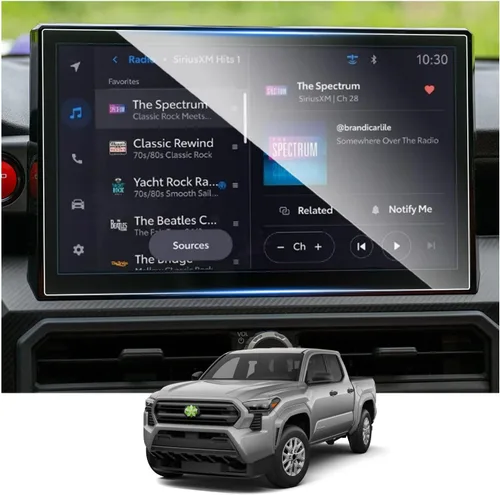 Vista 10 de Ruiya Protector de pantalla para Chevy Colorado/(2015 ~ 2022) GMC Canyon (2015 ~ 2020) GMC Yukon y Chevy Suburban/Tahoe de 8 pulgadas, vidrio