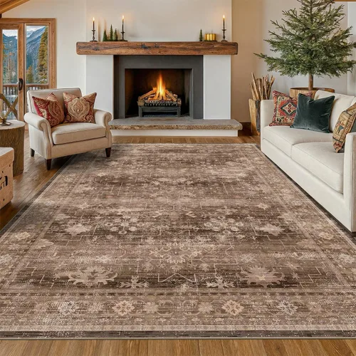 Vista 35 de Hazo Haus – Alfombra pequeña para entrada, cocina o baño, antideslizante con base de goma, resistente a las manchas y a la decoloración, diseño