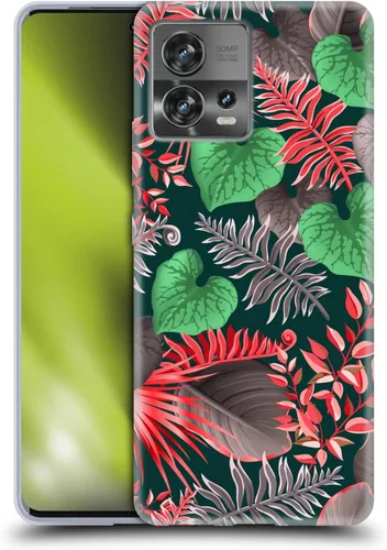 Vista 8 de Head Case Designs Officially Licensed Haroulita Blue Red Ethnic Pattern Soft Gel Case Compatible with Motorola Moto Edge 30 Fusion