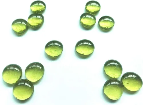 Vista 2 de Piedras preciosas de vidrio, 4 libras (4 libras) canicas planas para rellenos de jarrones, decoración de acuario, decoración de fiesta Ámbar