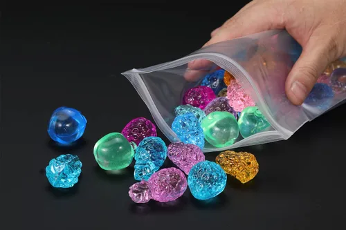Vista 9 de Bolsas de plástico transparentes con cierre de 0.197 in de grosor de 7 x 9 pulgadas de grosor, bolsas de almacenamiento con cierre para tarjetas