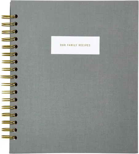 Vista 10 de Promptly Journals, Nuestras Recetas Familiares: Un Recuerdo de Comidas y Recuerdos (Aloe, Verde, Lino) Diario de recetas Diario de cocina
