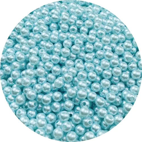 Vista 56 de 4000 piezas Cuentas de perlas para manualidades 3mm Perla de resina para hacer joyas Cuentas de perlas redondas a granel con agujero para collares