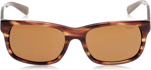 Vista 2 de GUESS GU6809 GU6809 BRN-1 - Lentes de sol de moda color marrón, 2.165in