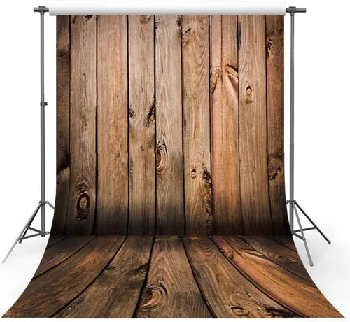Vista 2 de Fondo de madera vintage de 6 x 8 pies para estudio fotográfico, accesorios de fondo de madera para retrato de recién nacidos, para fotografía