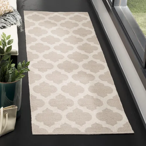 Vista 29 de SAFAVIEH Montauk Collection - Alfombra decorativa, 2 pies 6 pulgadas x 4 pies, color negro y marfil, hecho a mano, de algodón enrejado, ideal