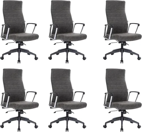 Vista 43 de LeisureMod Hilton Leather Executive Office Chair, Adjustable Height Negro