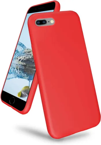 Vista 17 de Funda compatible con iPhone 8 Plus/7 Plus (5.5 pulgadas), [protección contra caídas] [arañazos] de silicona líquida a prueba de golpes, antihuellas