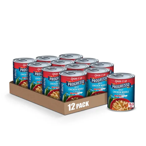 Vista 10 de Progresso Sopa enlatada de fideos de pollo picante con jalapeño, 18.5 oz