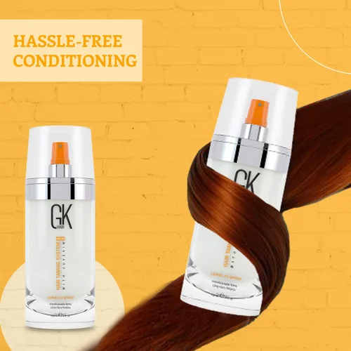 Vista 4 de Global Keratin GK HAIR Shield - Champú y acondicionador Duo (8.11 onzas líquidas) Acondicionador en espray sin enjuague
