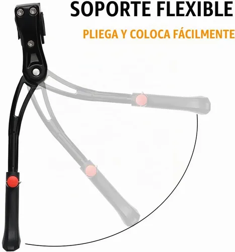 Vista 6 de TOPCABIN Soporte ajustable de aleación de aluminio para bicicleta, negro, para bicicletas de 24 a 28 pulgadas