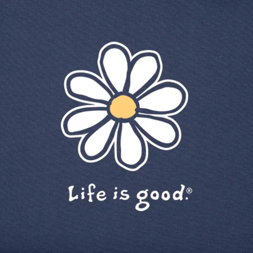 Vista 3 de Life is Good. Camiseta Crusher para mujer Lig Daisy, rosa feliz