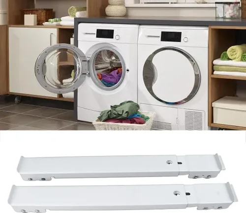 Vista 3 de TOPINCN 2pcs Washing Machine Mobile Roller Heavy Duty Washing Machine Mobile RollerStable Base Non Slip Pads