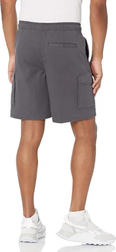 Vista 2 de Tienda Essentials Pantalones cortos cargo con cintura elástica para hombre de 9 pulgadas