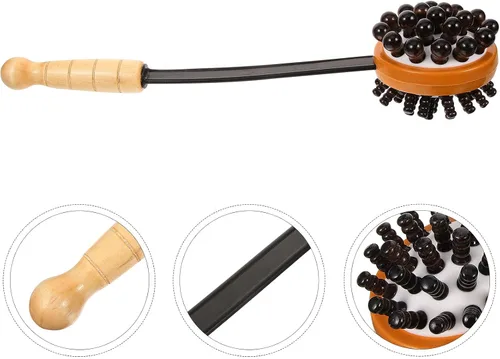Vista 2 de Bendable Back Knock Hammer Portable Handheld Massage Tool for Neck Shoulder and Body Relief Smooth Surface Long-Handled Massager for Stress and