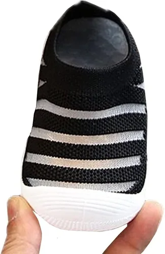 Vista 4 de Zapatos chirriantes para bebés, niñas y niños, de malla transpirable, antideslizantes, para primeros pasos