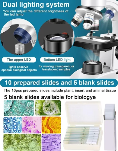 Vista 6 de Microscope for Adults WF10x and WF25x Eyepiece
