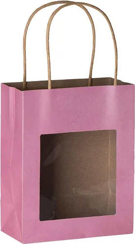 Vista 7 de Bolsa de regalo de papel Kraft con ventana