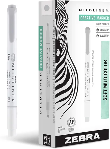 Vista 17 de Zebra Pen Mildliner - Resaltadores de doble punta, puntas anchas y finas, ideales para resaltar la Biblia, sin sangrado, suministros escolares