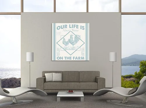Vista 3 de Jaxson Rea "Vintage Farmhouse III Gallery Wrapped Canvas by Pela Studio, 12" x 12