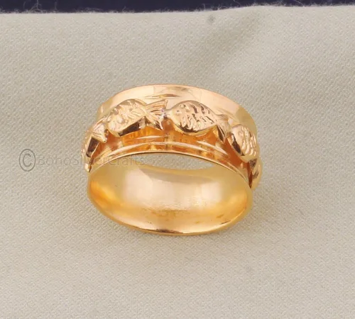 Vista 2 de Fish Spinner Ring, 925 Sterling Silver Ring, Handmade Ring Women, Statement Ring Women, Minimalist Ring Silver, Fish Spinner Gold Ring, Fidget