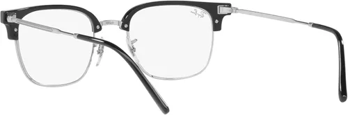 Vista 6 de Ray-Ban Unisex RX7216F Clubmaster Low Bridge Fit Square - Montura para gafas graduadas, color negro sobre lente de demostración, 2.087 in