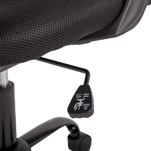 Vista 7 de Silla de oficina ergonómica de malla con respaldo medio, 3