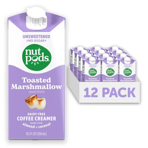 Vista 7 de nutpods Crema de café sin azúcar de malvavisco tostado, sin azúcar, paquete