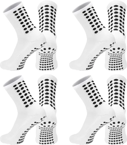 Vista 9 de Elfcool Calcetines de fútbol con agarre, 4/6 pares de almohadillas antideslizantes de agarre atlético calcetines de fútbol para hombres y mujeres