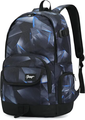 Vista 48 de Mochila escolar estilo Rickyh, mochila de viaje para hombres y mujeres, mochila ligera con compartimento para portátil, Tamaño único