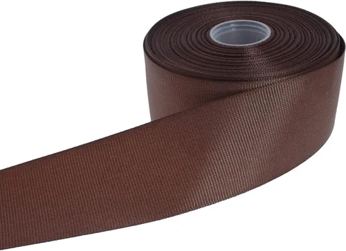 Vista 33 de Cinta de grogrén sólido de 25 yardas cada rollo, borde tejido 100% poliéster (1 pulgada, beige)