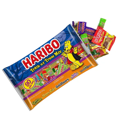 Vista 2 de Haribo Mezcla de truco o trato de Halloween, 36.6 onzas, 80